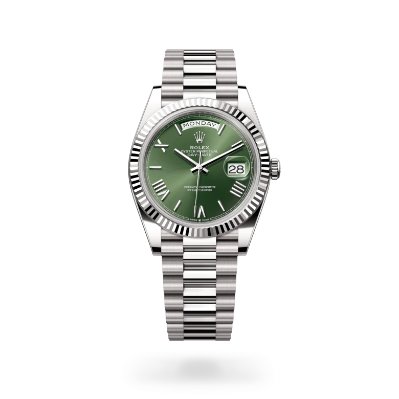 Rolex Day-Date 40 18 kt white gold, M228239-0033